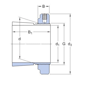 SKF H 316 E upínací pouzdro s maticí KMFE