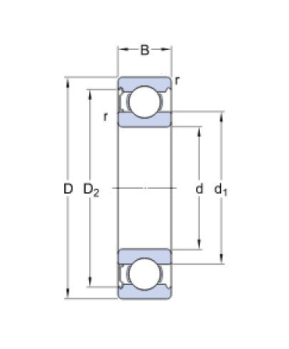 SKF 6001-Z kuličkové ložisko
