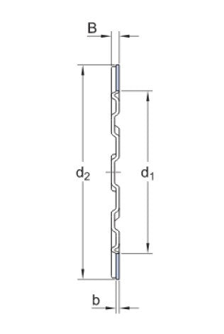 SKF ZW 40x47 rozpěrná podložka