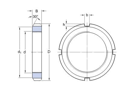 HM 46 T SKF pojistná matice