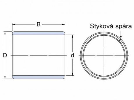 SKF PRM 303440 pouzdro kluzné, svinutý bronzový pás