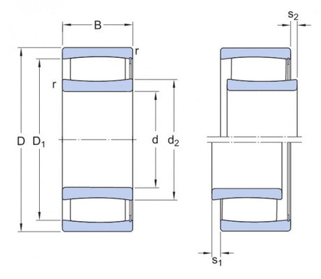 SKF C 2206 V válečkové ložisko