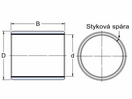 SKF PCM 556060 E pouzdro kluzné, ocel-PTFE