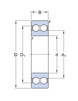 SKF 4309 ATN9 kuličkové ložisko