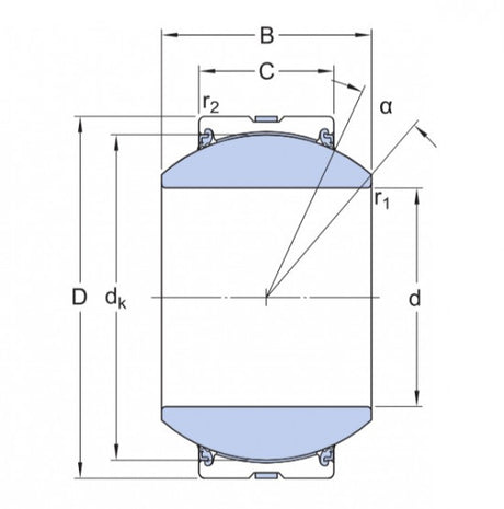 SKF GEH 110 TXA-2LS (GE 110-FW-2TS) bezúdržbové kloubové ložisko ,ocel/PTFE