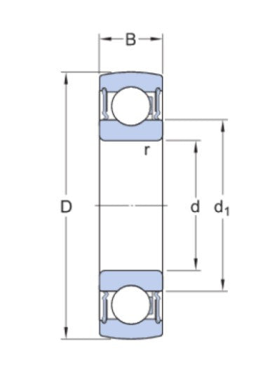 SKF 1726204-2RS1 upínací ložisko
