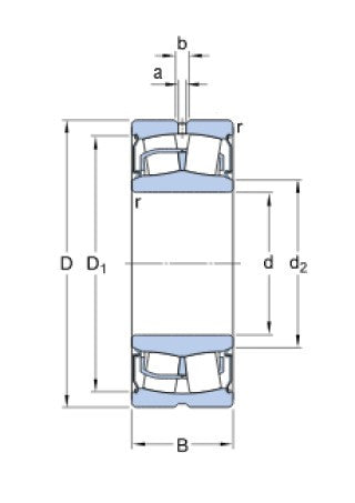 SKF BS2-2217-2RS/VT143 soudečkové ložisko