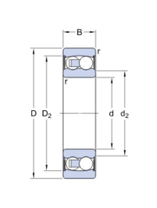 SKF 2210 E-2RS1TN9/C3 naklápěcí kuličkové ložisko