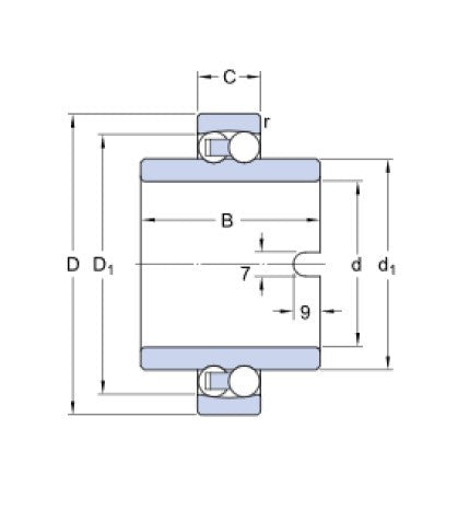 SKF 11206 TN9 naklápěcí kuličkové ložisko
