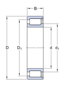 SKF NCF 3010 CV válečkové ložisko