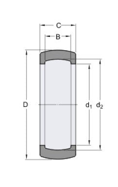 SKF RIS 206 A pryžový úložný kroužek