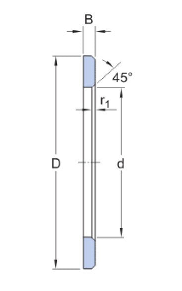 SKF GS 81103 axiální ložiskový kroužek