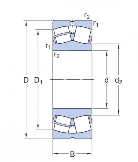 SKF 23172 CC/C3W33 soudečkové ložisko